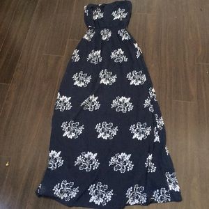 Navy blue maxi dress